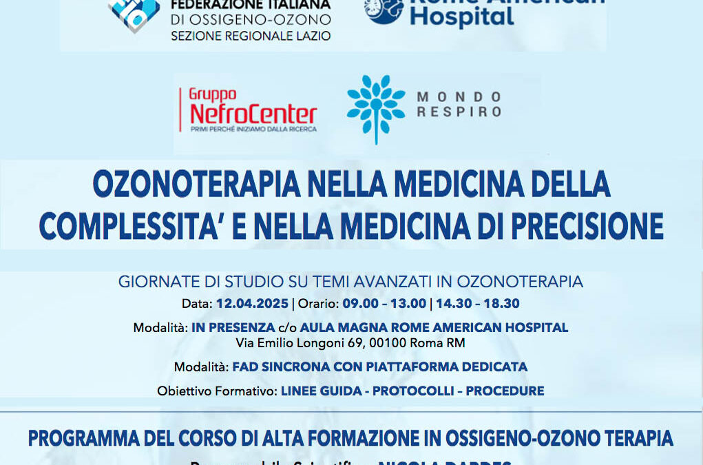 Ozonoterapia nella medicina della complessità e di precisione