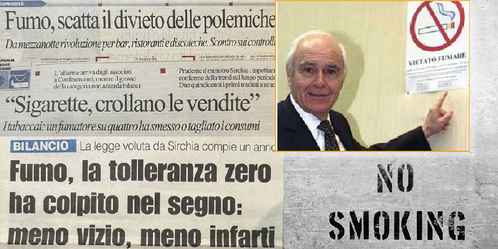 A 20 anni dalla legge antifumo (Legge Sirchia)