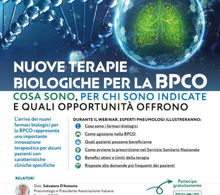 Nuove Terapie Biologiche per la BPCO – Lunedì 26 ottobre 2026