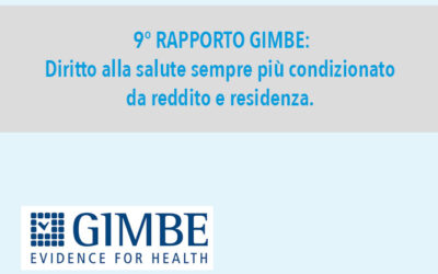 9° RAPPORTO GIMBE: Diritto alla salute sempre più condizionato da reddito e residenza